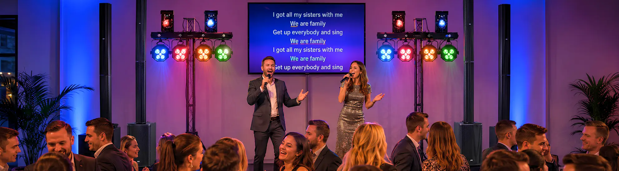 Firmenfeier Karaoke Licht Augsburg
