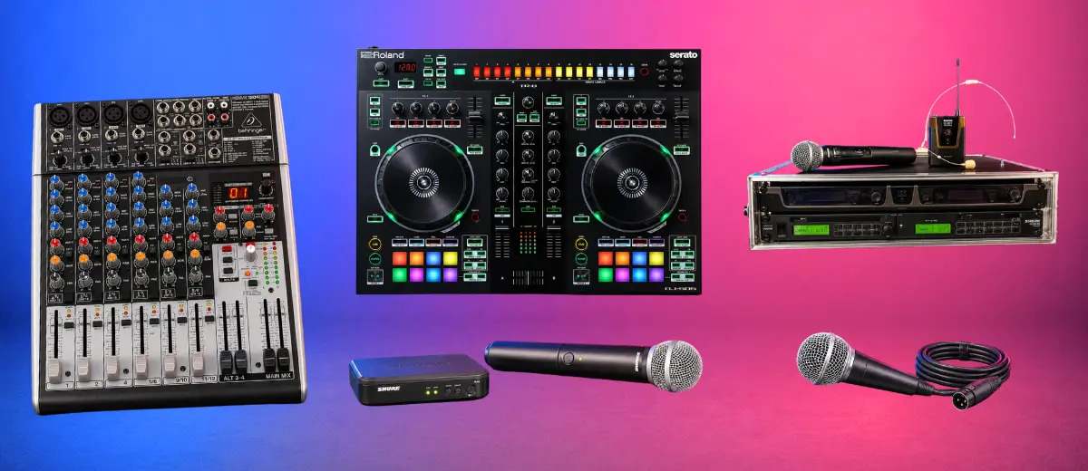Audiotechnik, Mikrofone und DJ-Controller mieten in Augsburg